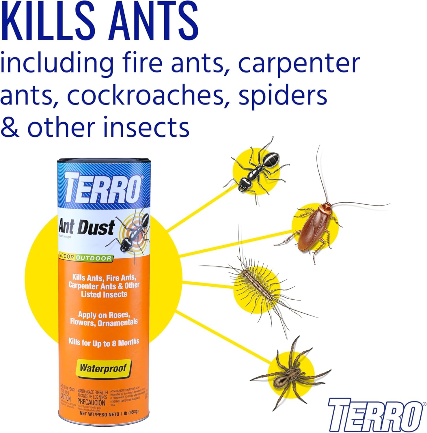 image:imageTERRO Ant Dust Ant Powder Killer for Indoors and Outdoors1 lb