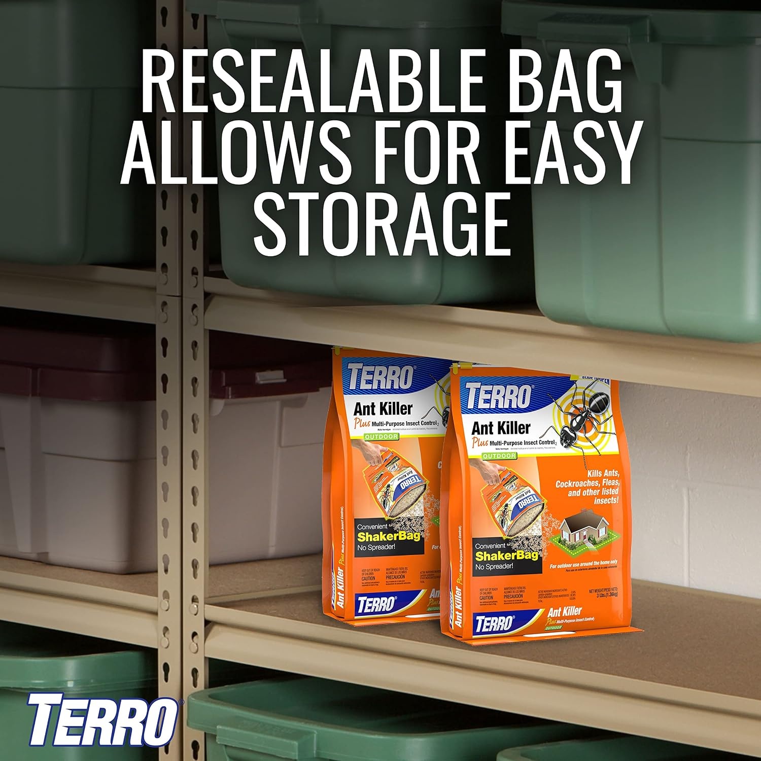 image:imageTERRO Ant Killer Plus MultiPurpose Insect Control 3 lb Shaker Bag2 Pack