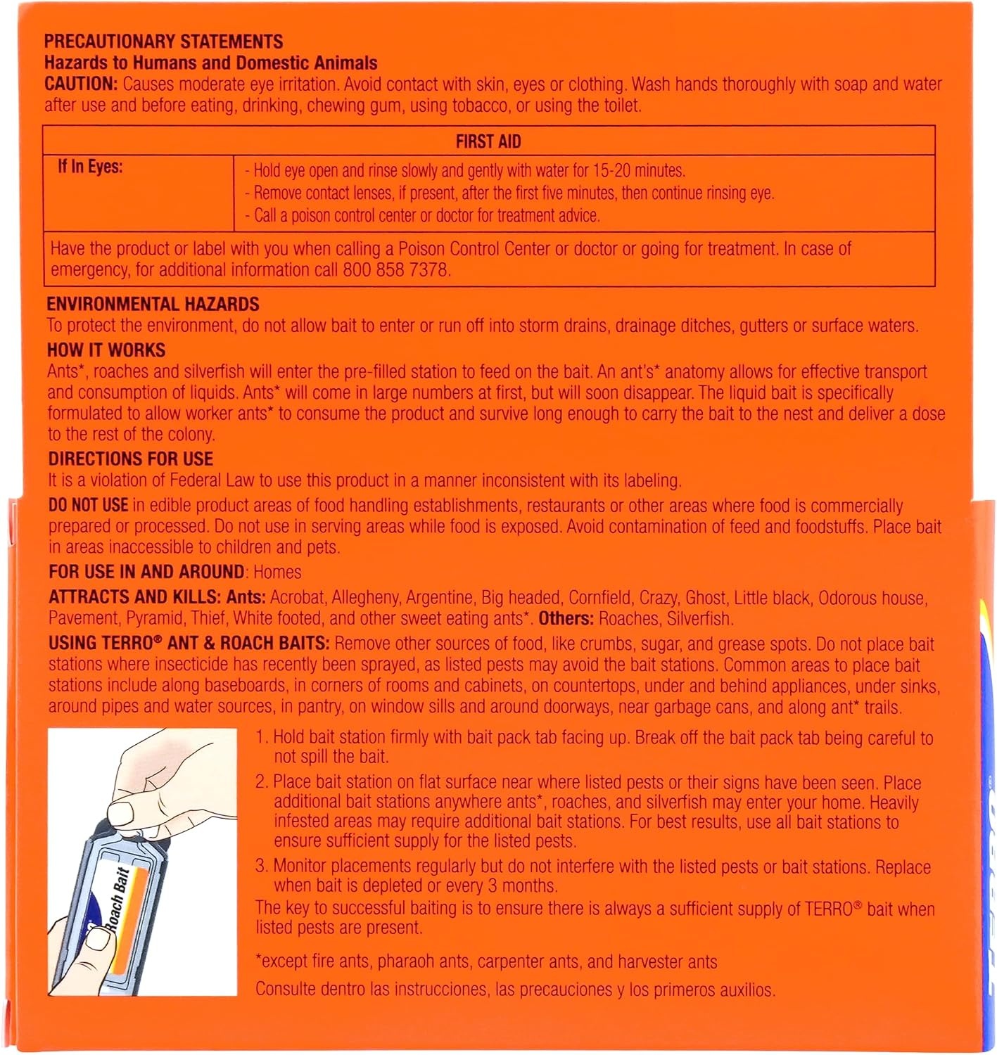 image:imageTERRO Ant amp Roach Bait 4Pack Indoor Ant Killer and Roach Killer4 Ant Roach Bait Stations