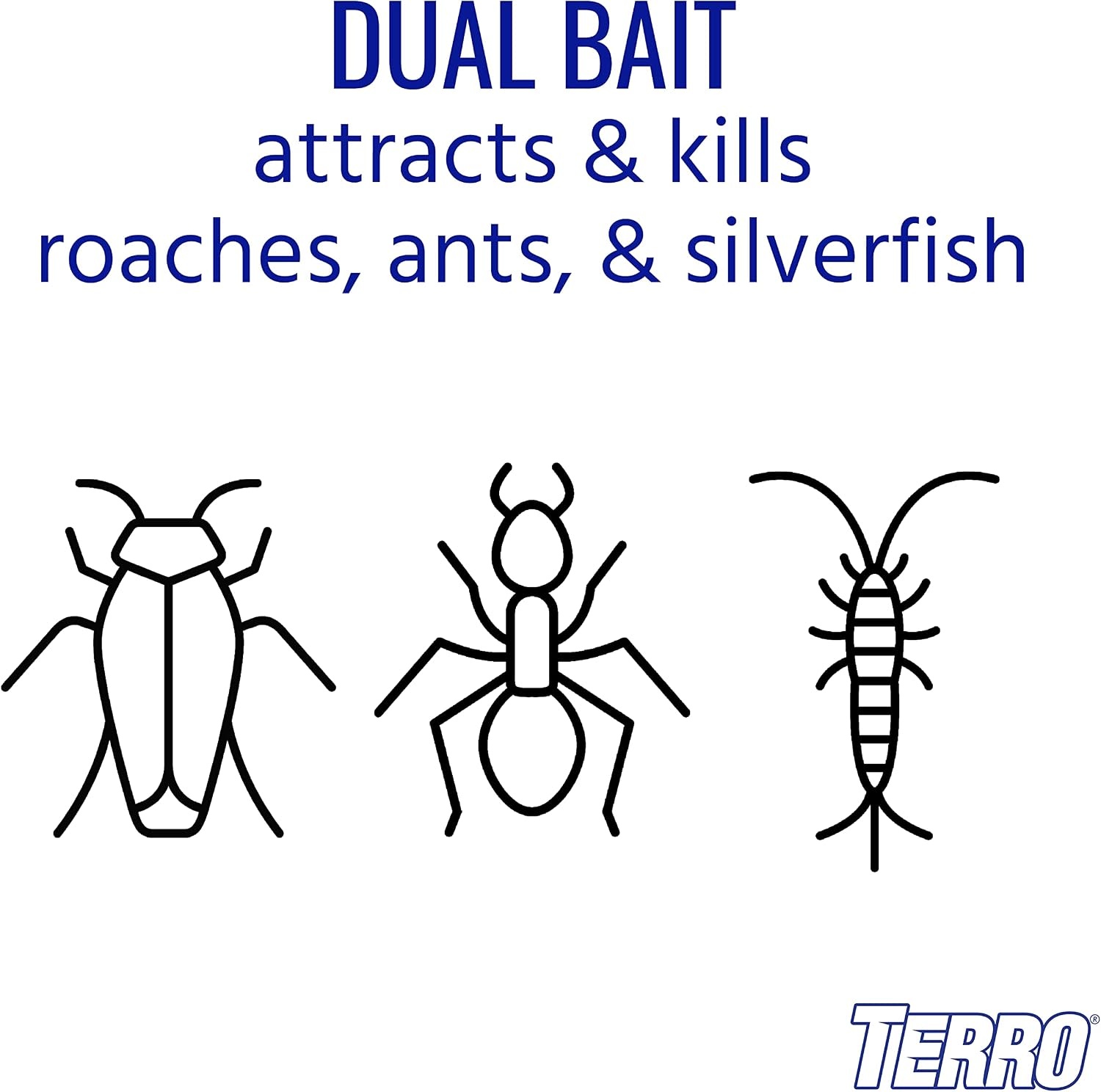 image:imageTERRO Ant amp Roach Bait 4Pack Indoor Ant Killer and Roach Killer40 Ant Roach Bait Stations