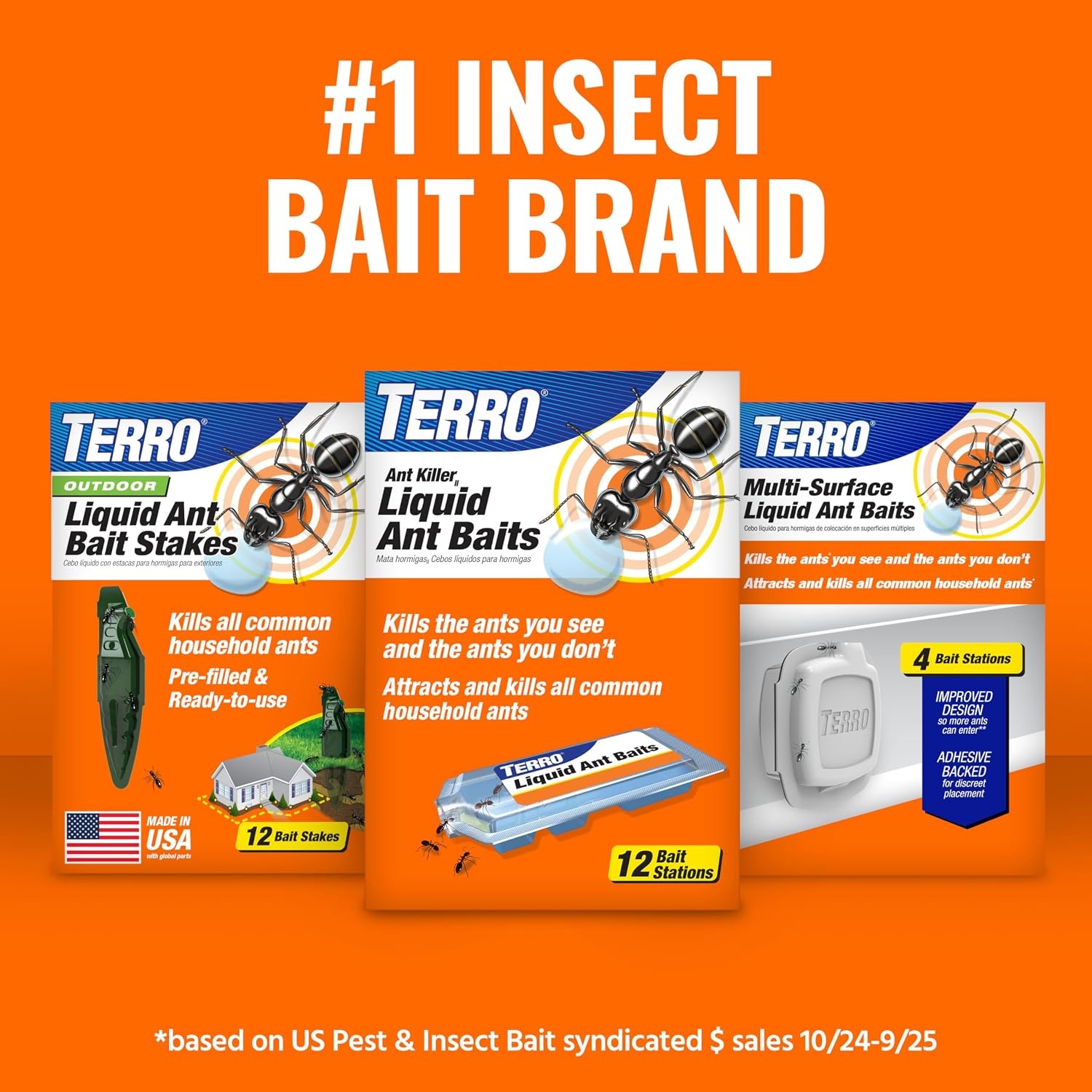 image:imageTERRO Ant amp Roach Bait 4Pack Indoor Ant Killer and Roach Killer40 Ant Roach Bait Stations