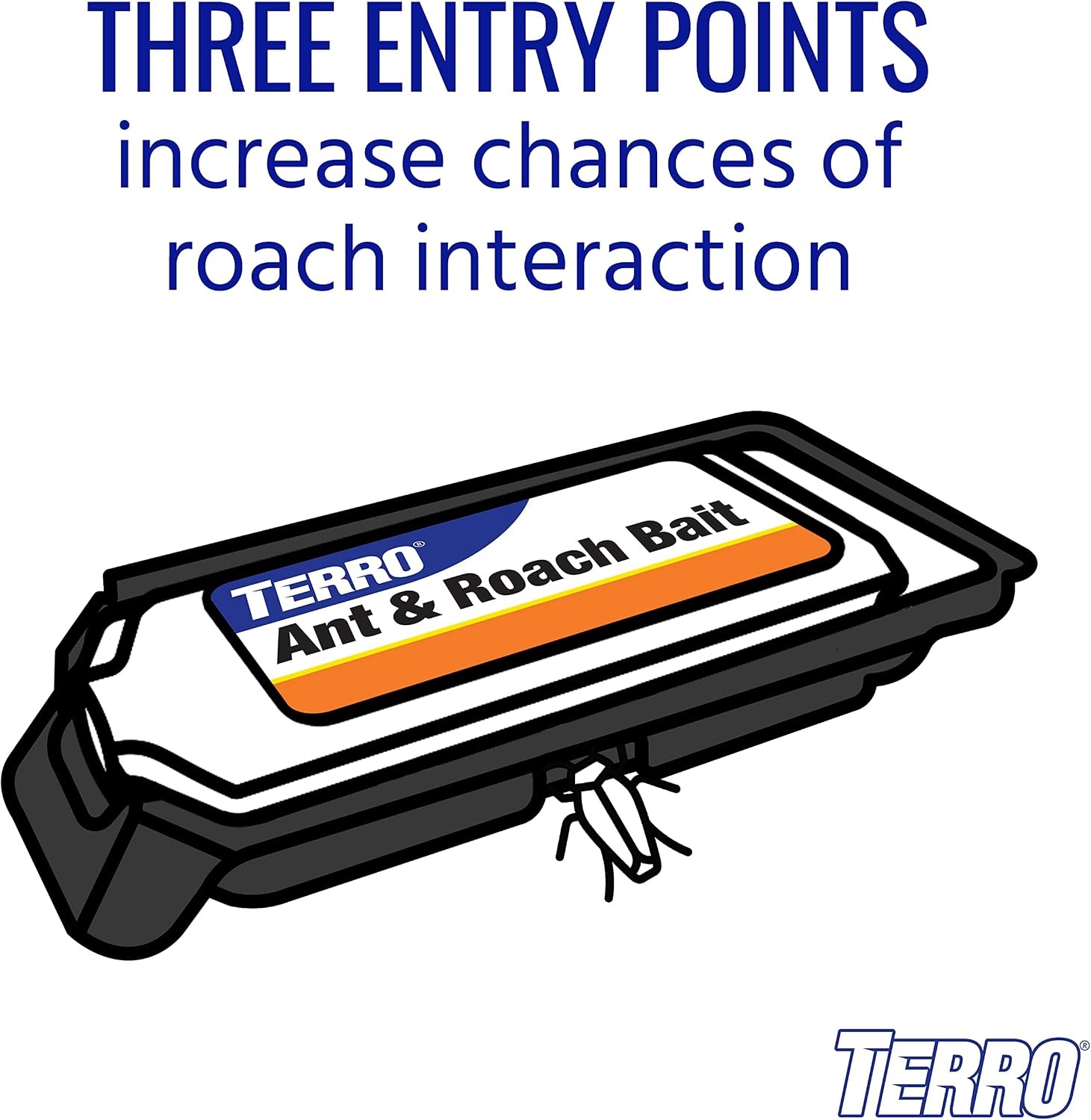 image:imageTERRO Ant amp Roach Bait 4Pack Indoor Ant Killer and Roach Killer8 Ant Roach Bait Stations