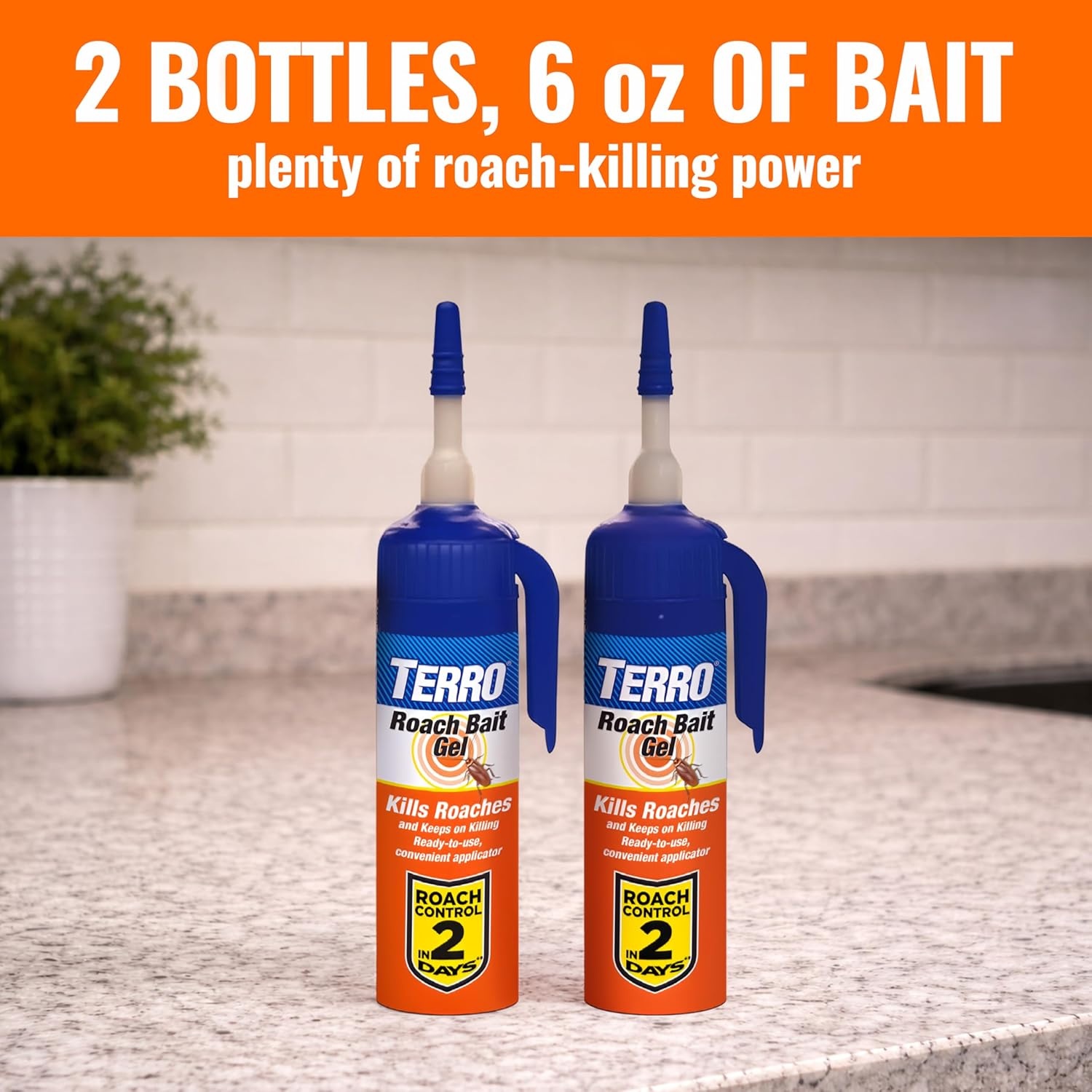 image:imageTERRO Cockroach Gel Bait Killer 168g of Bait 2Pack2 Bottles 168 Grams of Bait