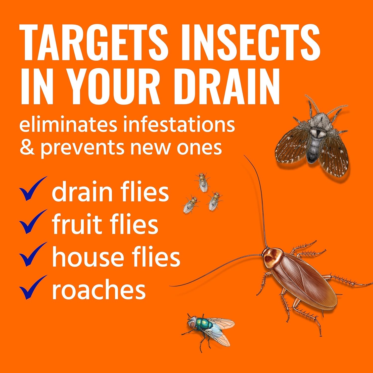 image:imageTERRO Drain Insect Killer 1Pack Foam Treatment for Indoor InfestationsPack of 1