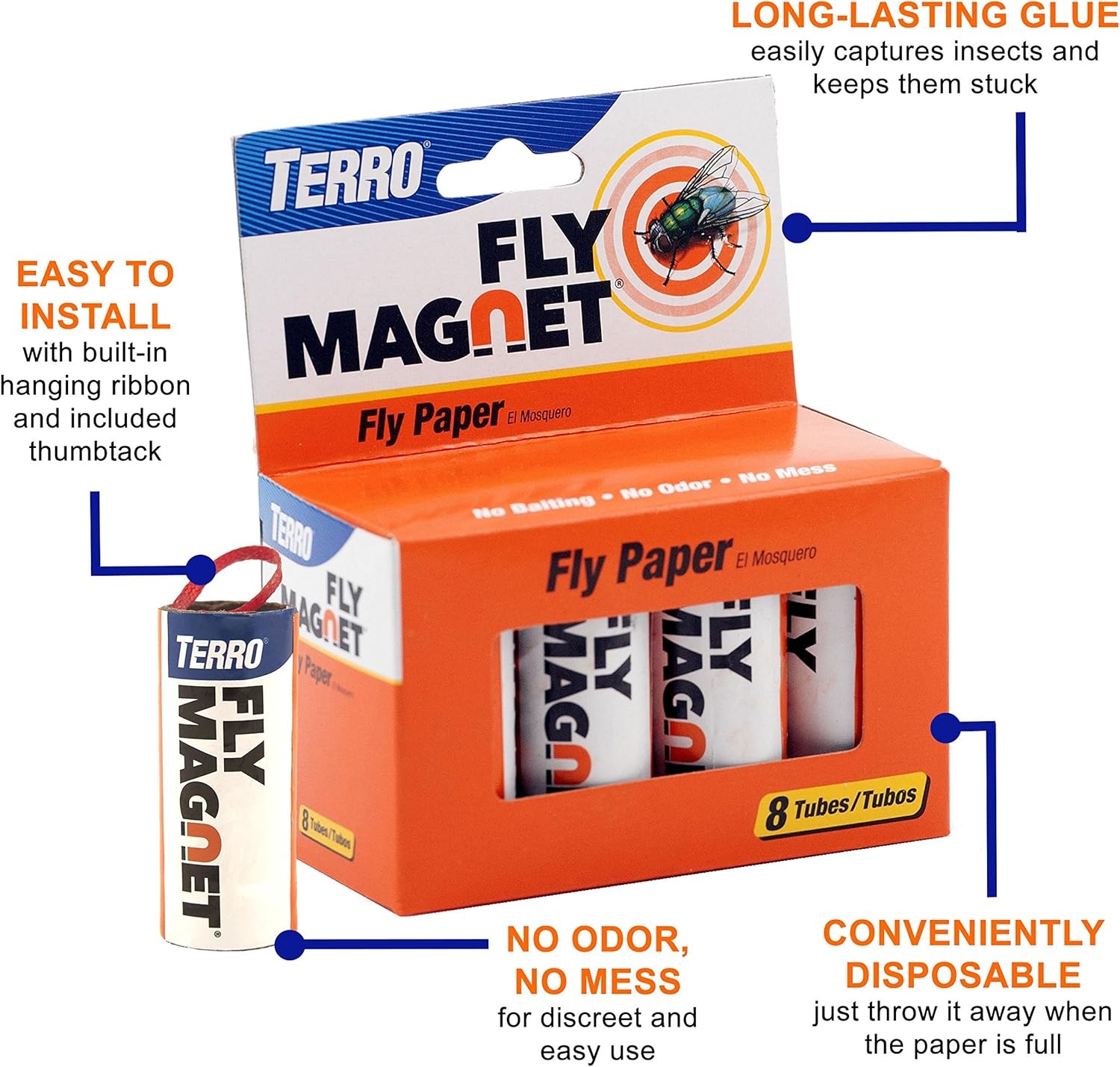 image:imageTERRO Fly Magnet 2Pack Sticky Fly Paper Traps4 Pack