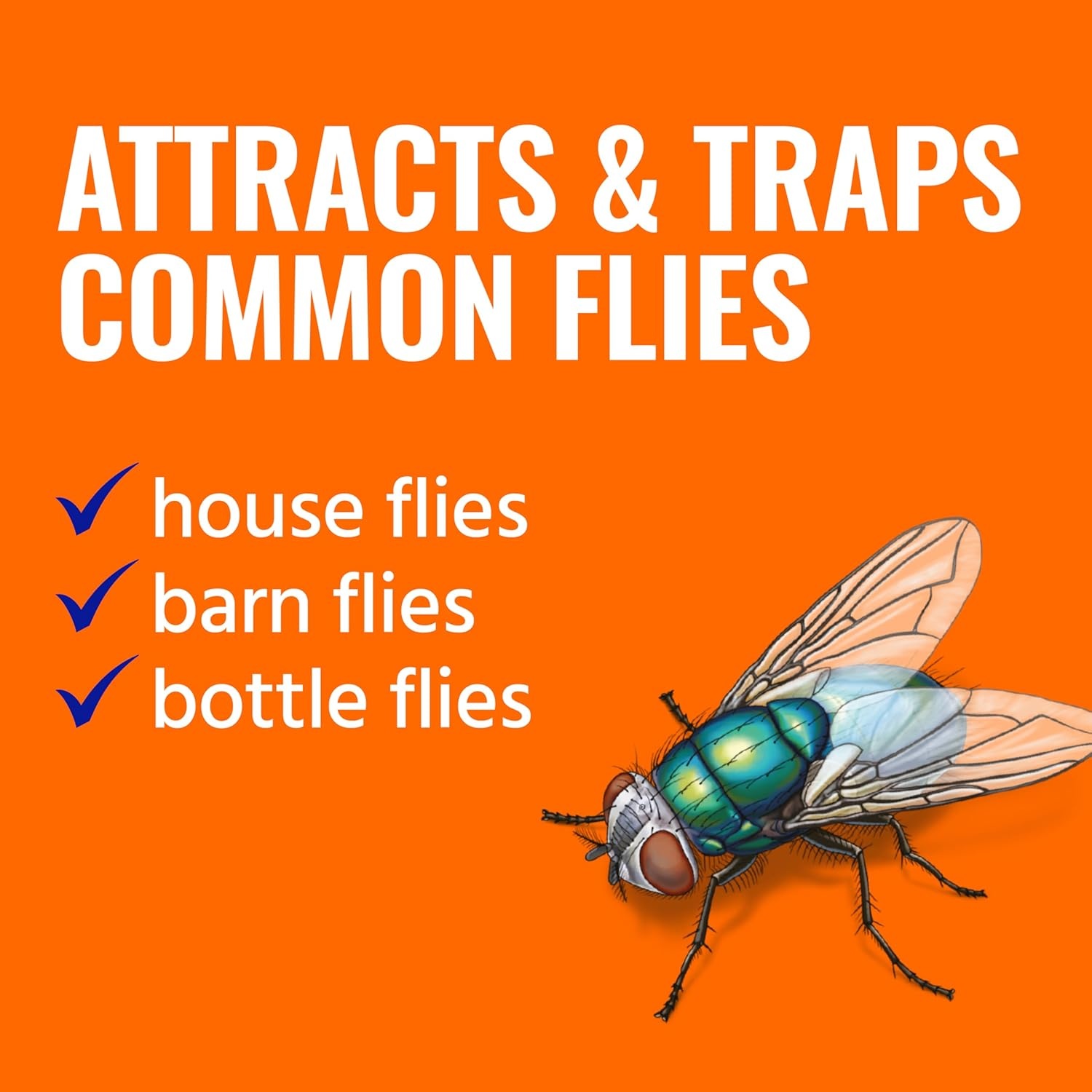 image:imageTERRO Fly Magnet Trap Reusable PoisonFree Outdoor Fly Catcher with Bait1 Pack