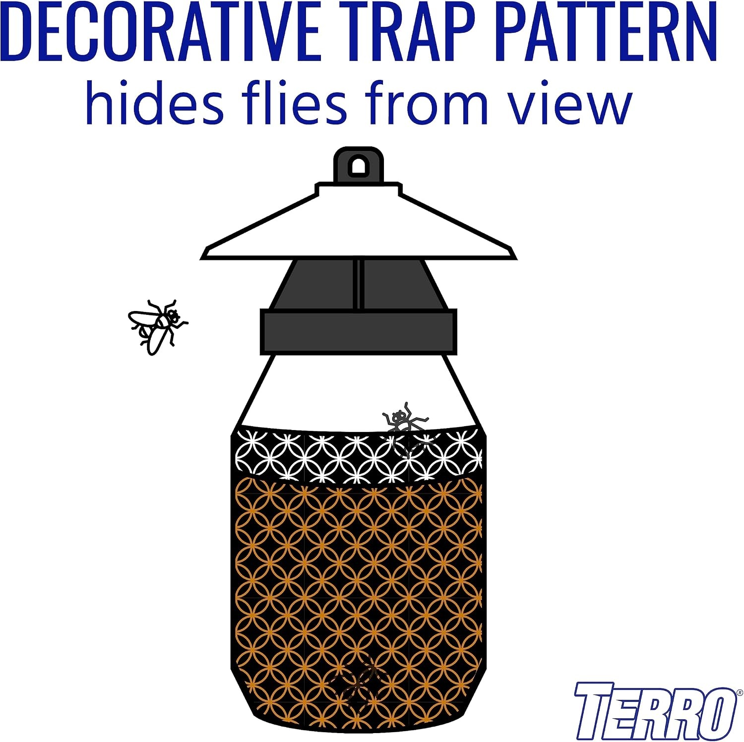 image:imageTERRO Fly Magnet Trap Reusable PoisonFree Outdoor Fly Catcher with Bait6 Pack