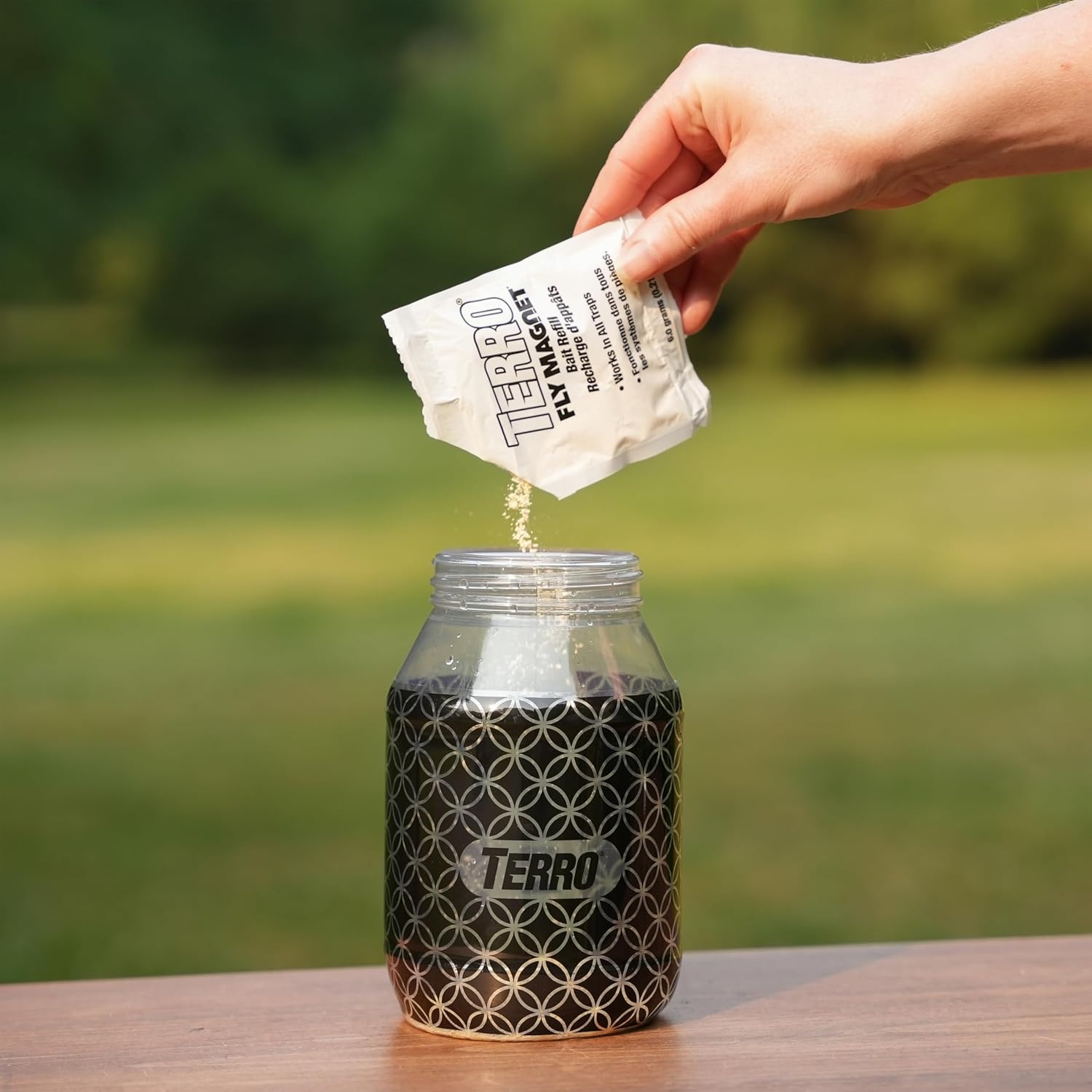 image:imageTERRO Fly Magnet Trap Reusable PoisonFree Outdoor Fly Catcher with Bait6 Pack