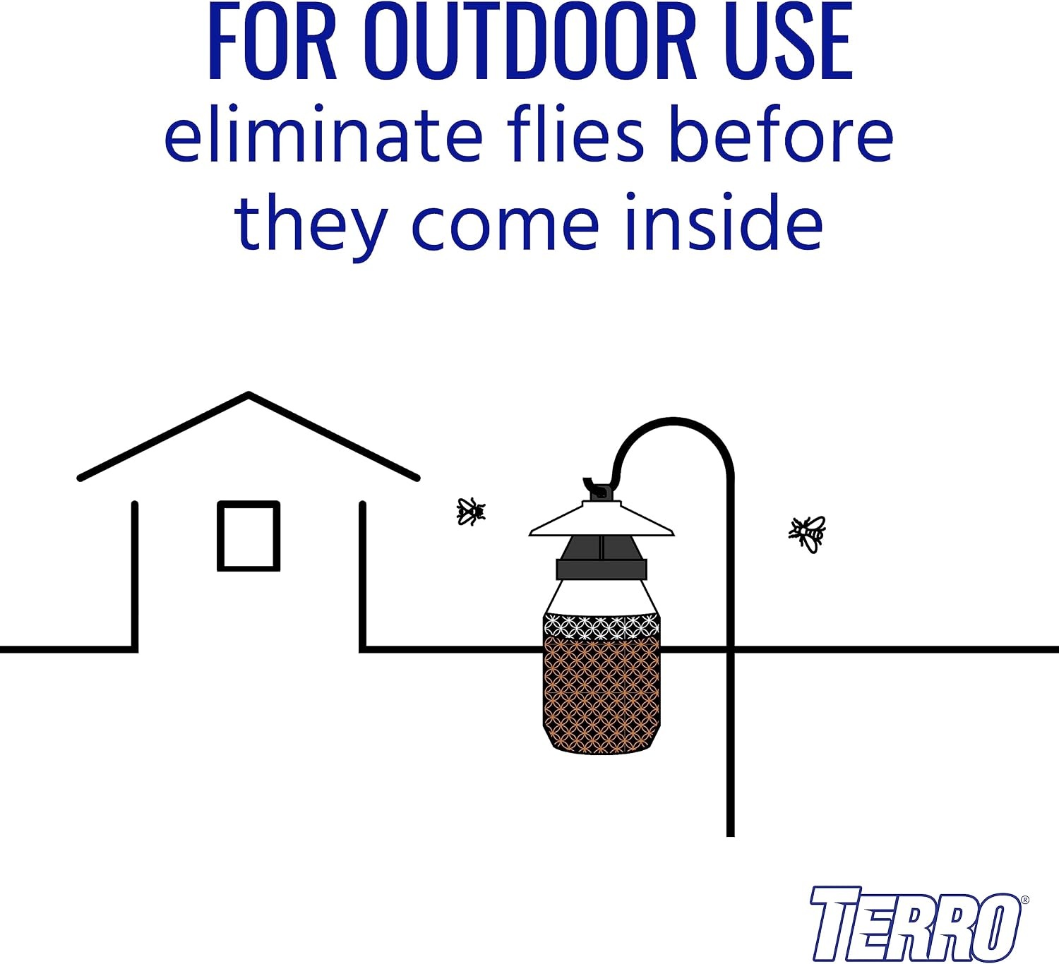 image:imageTERRO Fly Magnet Trap Reusable PoisonFree Outdoor Fly Catcher with Bait6 Pack