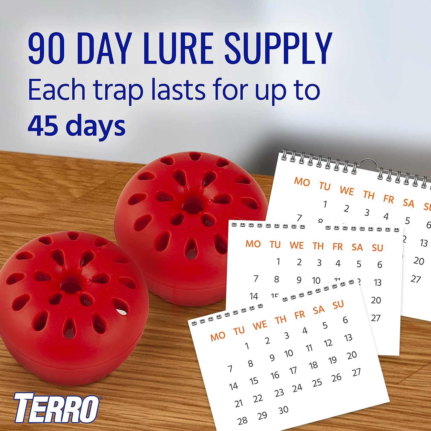 image:imageTERRO Fruit Fly Trap Refills 4 Pack Liquid Bait Replacement for Home12 Traps