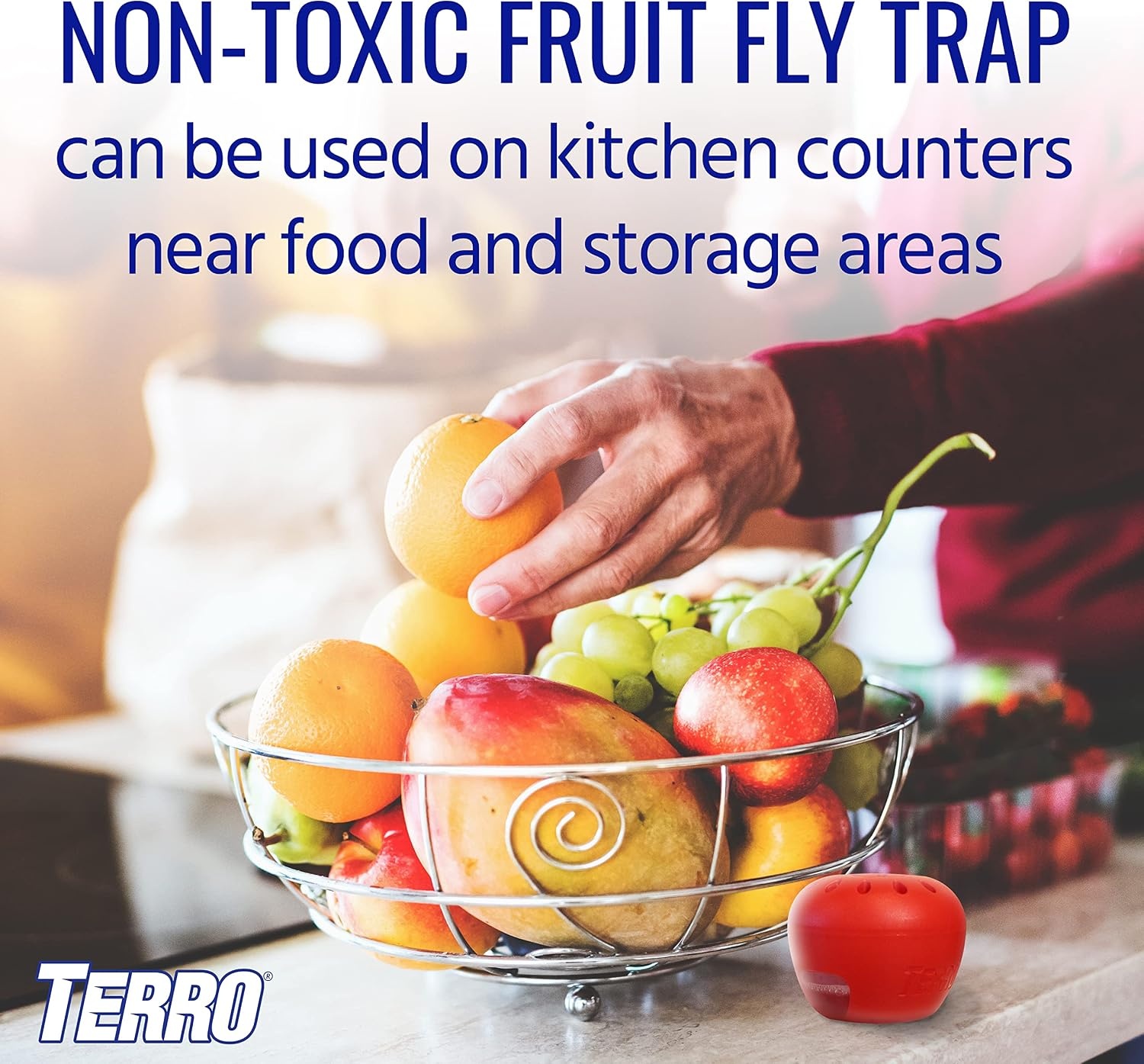 image:imageTERRO Fruit Fly Trap Refills 4 Pack Liquid Bait Replacement for Home12 Traps