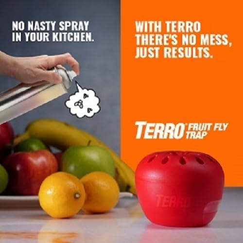 image:imageTERRO Fruit Fly Trap Refills 4 Pack Liquid Bait Replacement for Home2 Traps