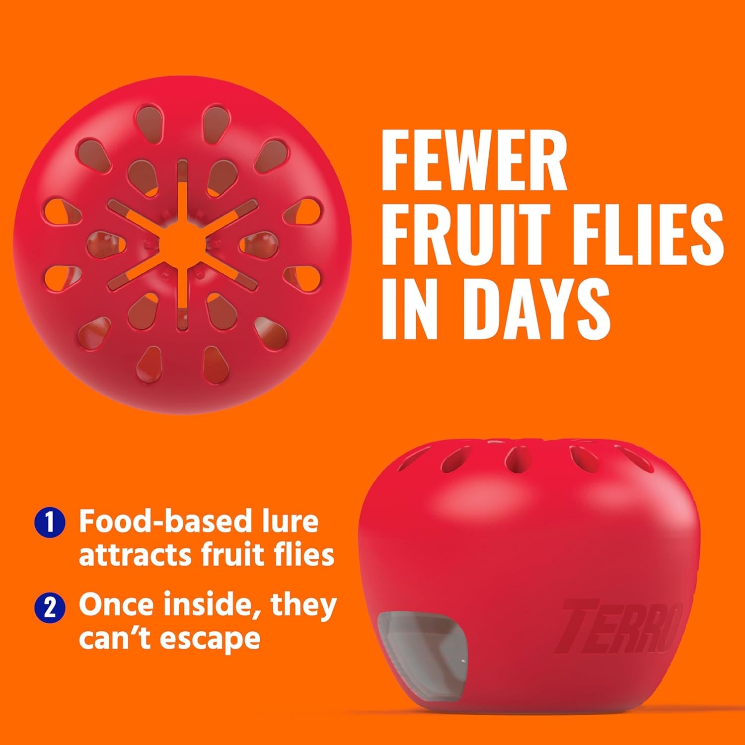 image:imageTERRO Fruit Fly Trap Refills 4 Pack Liquid Bait Replacement for Home4 Traps