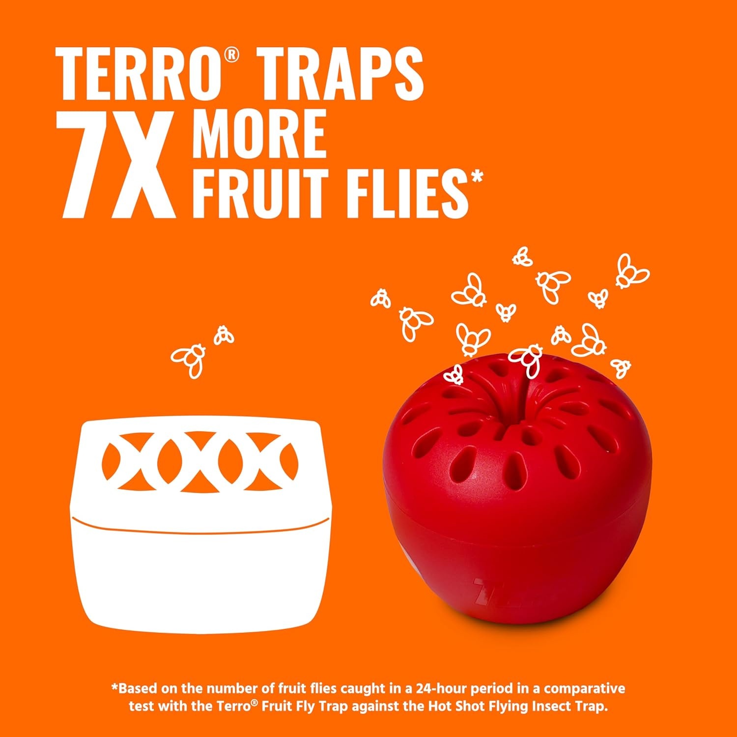 image:imageTERRO Fruit Fly Trap Refills 4 Pack Liquid Bait Replacement for Home6 Traps