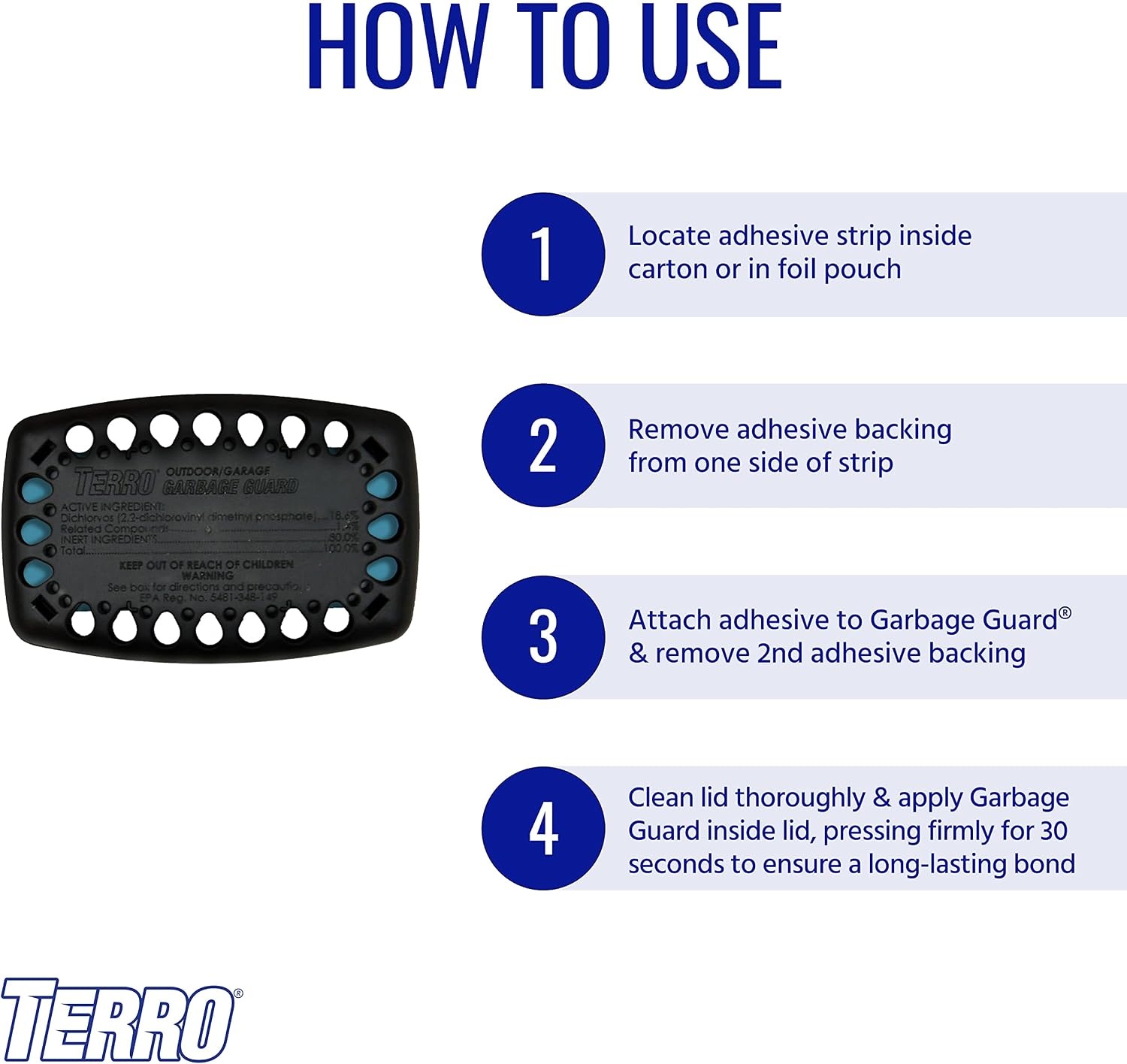image:imageTERRO Garbage Guard Trash Can Insect Killer 2Pack24 Pack