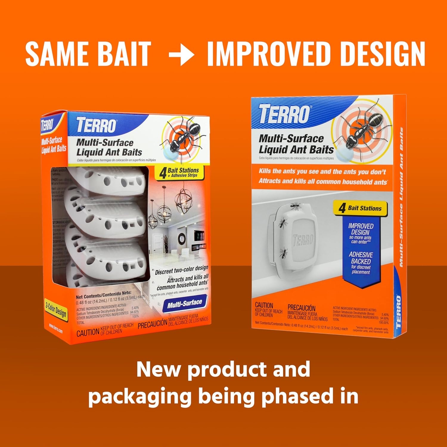 image:imageTERRO MultiSurface Liquid Ant Baits 4Pack Indoor Bait Stations for Home20 Bait Stations
