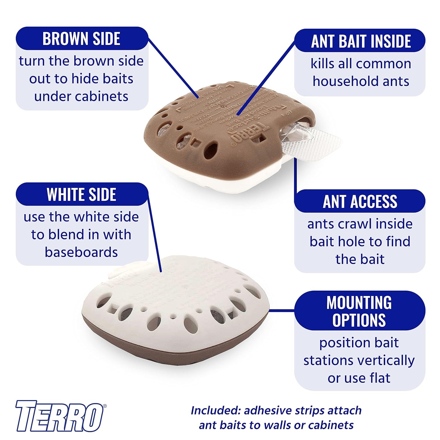 image:imageTERRO MultiSurface Liquid Ant Baits 4Pack Indoor Bait Stations for Home4 Bait Stations Pack of 2