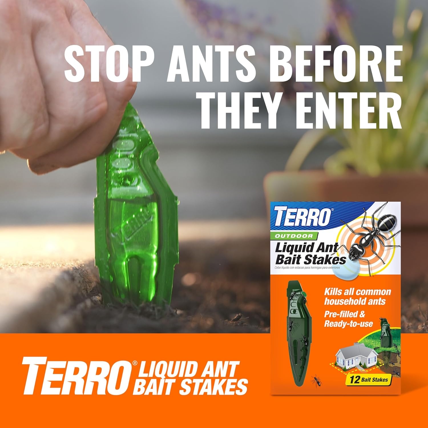 image:imageTERRO MultiSurface Liquid Ant Baits 4Pack Indoor Bait Stations for Home8 Bait Stations Pack of 12