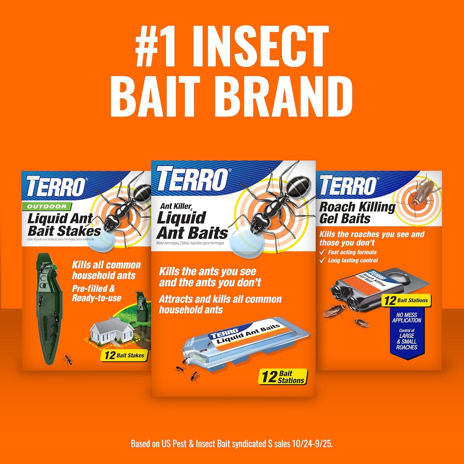 image:imageTERRO Outdoor Liquid Ant Bait Stakes 12Pack ReadytoUse Ant Killer TrapNew Packaging 12 Bait Stations