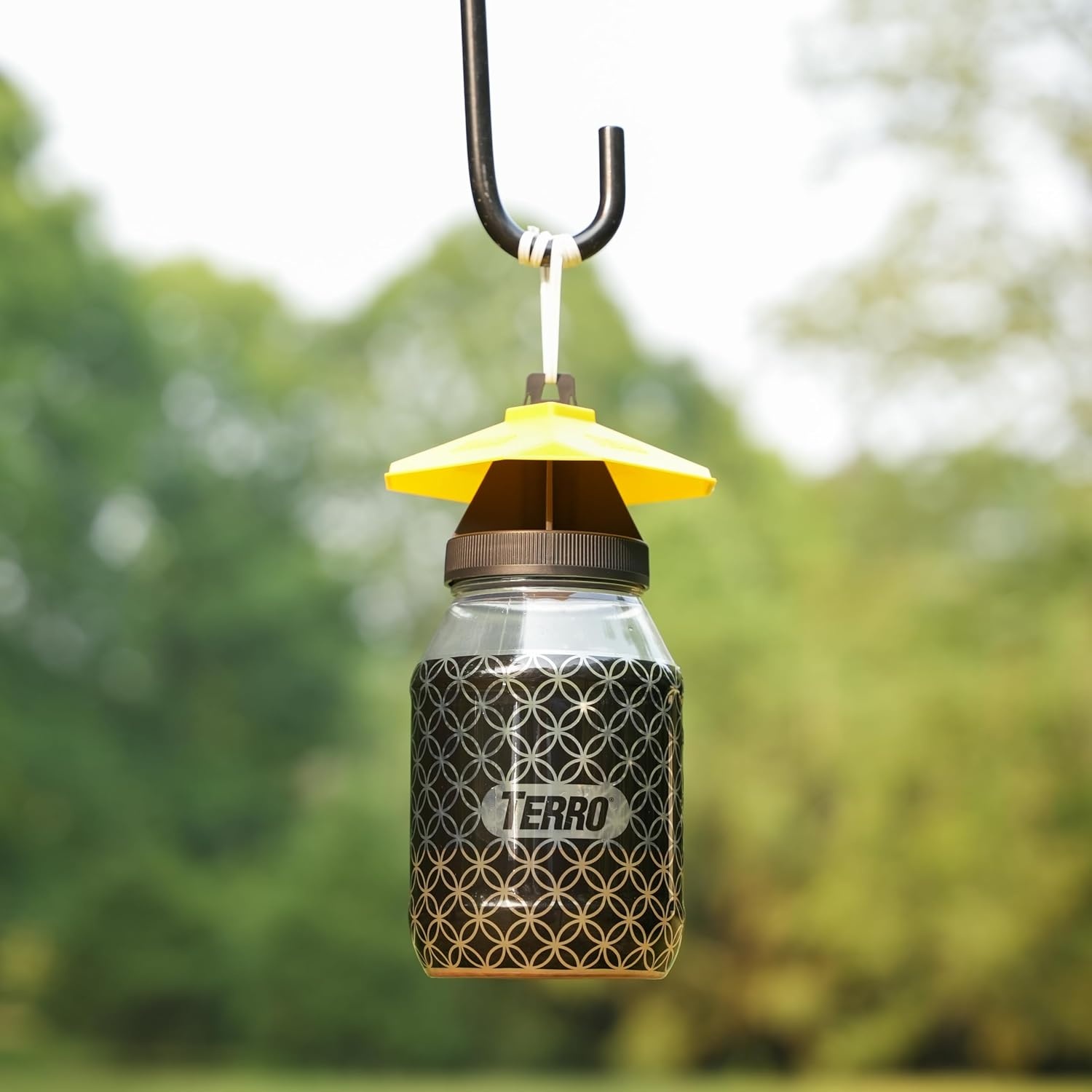 image:imageTERRO Outdoor Yellow Jacket Trap with Bait Easy to Use T362 No Chemical Insecticides Effective Yellowjacket Trap Includes Bait1 Count Pack of 1