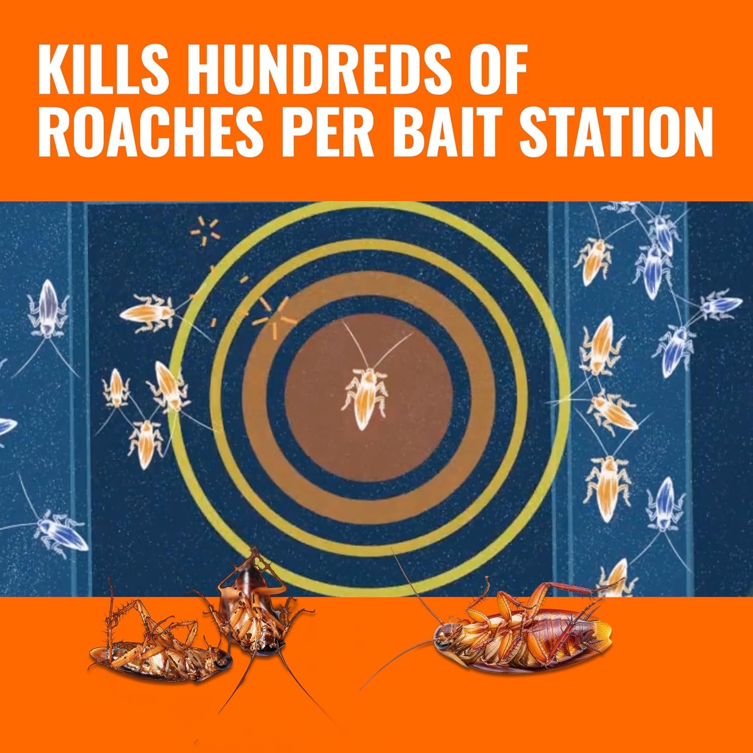 image:imageTERRO Roach Killer Gel Bait Stations 12Pack ReadytoUse Cockroach Bait12 Pack