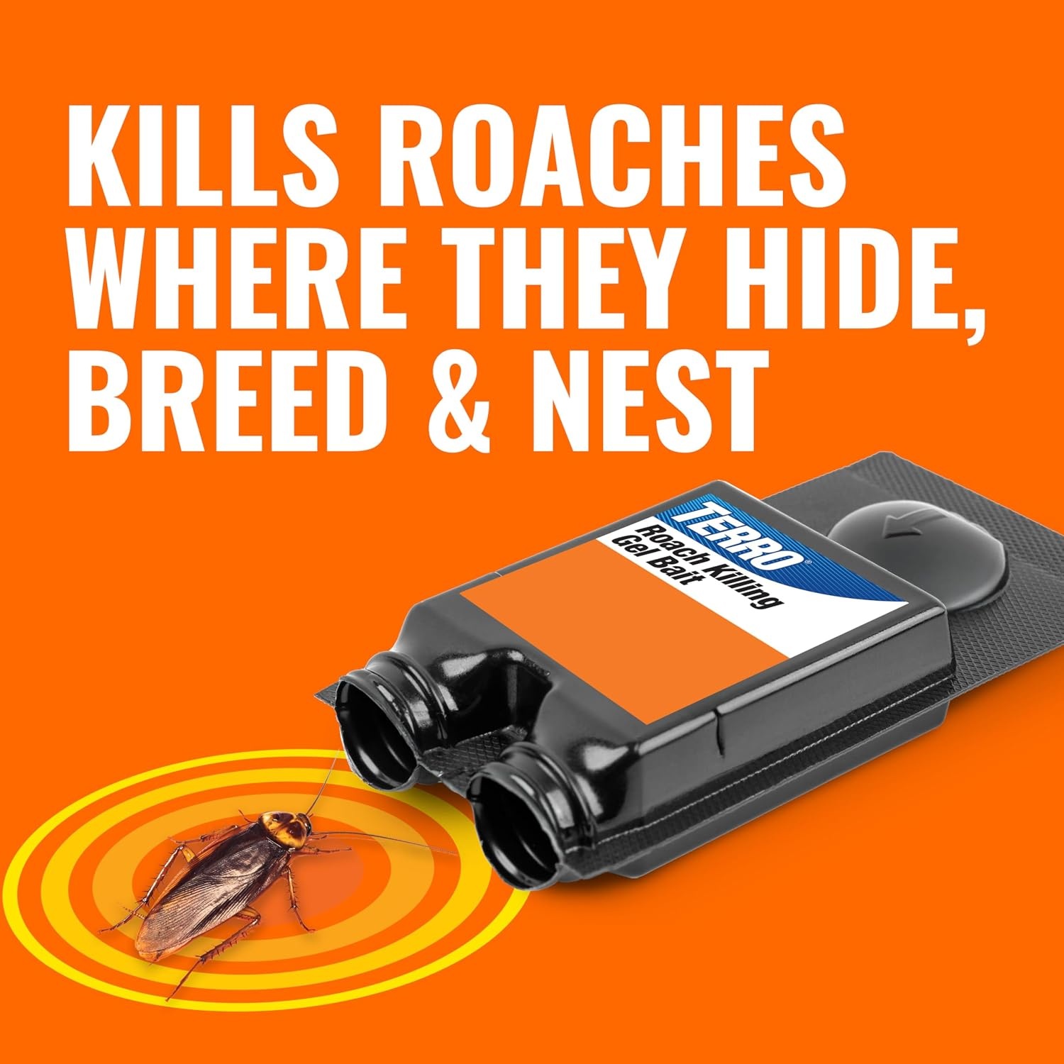 image:imageTERRO Roach Killer Gel Bait Stations 12Pack ReadytoUse Cockroach Bait12 Pack