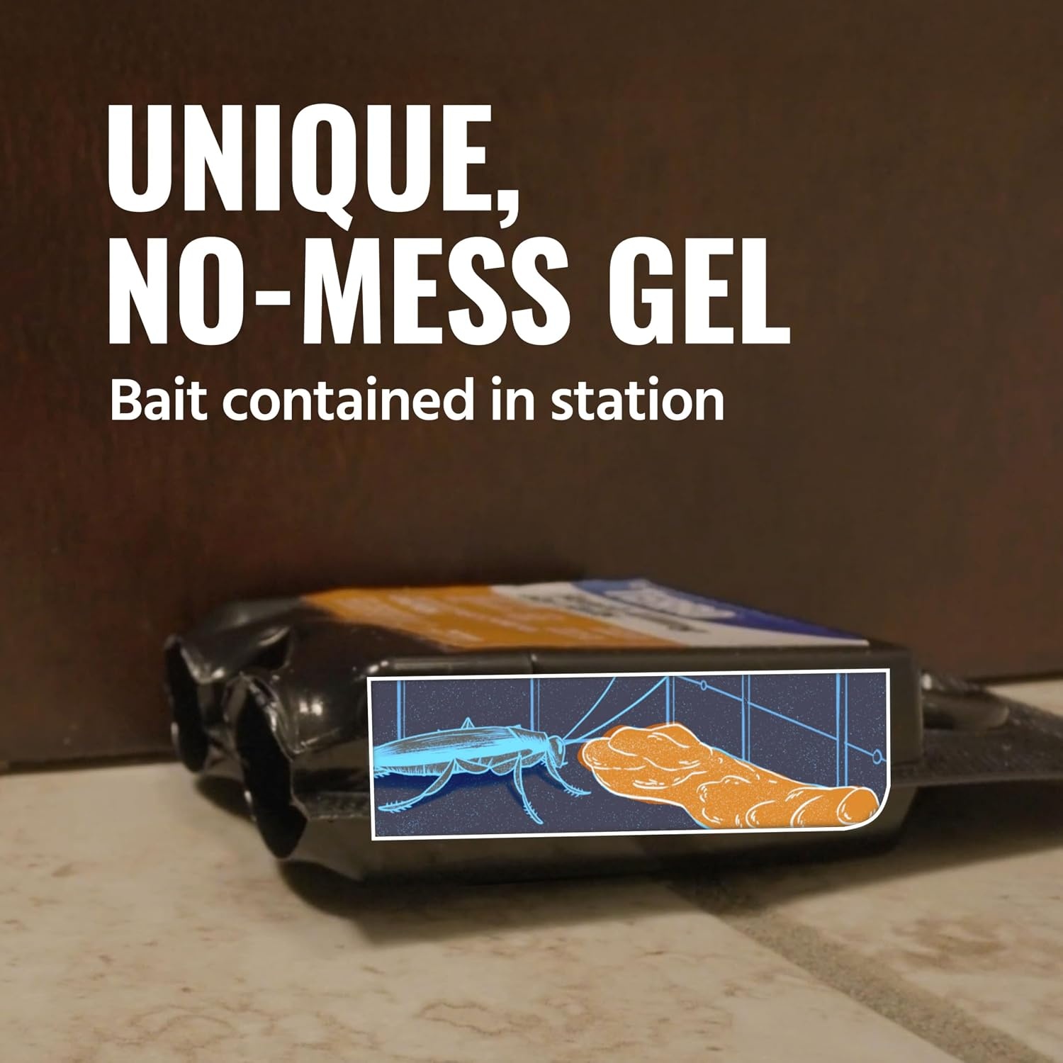 image:imageTERRO Roach Killer Gel Bait Stations 12Pack ReadytoUse Cockroach Bait36 Pack