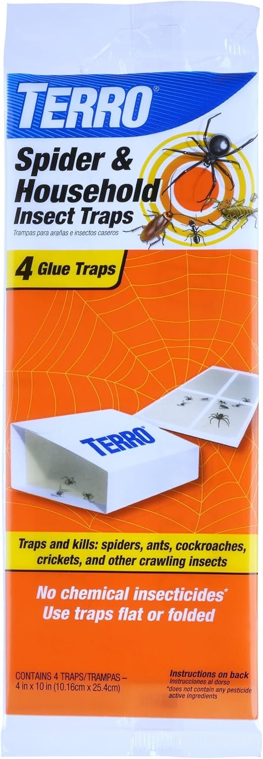 image:imageTERRO Spider amp Insect Trap 10Pack Sticky Glue Traps1 Pack