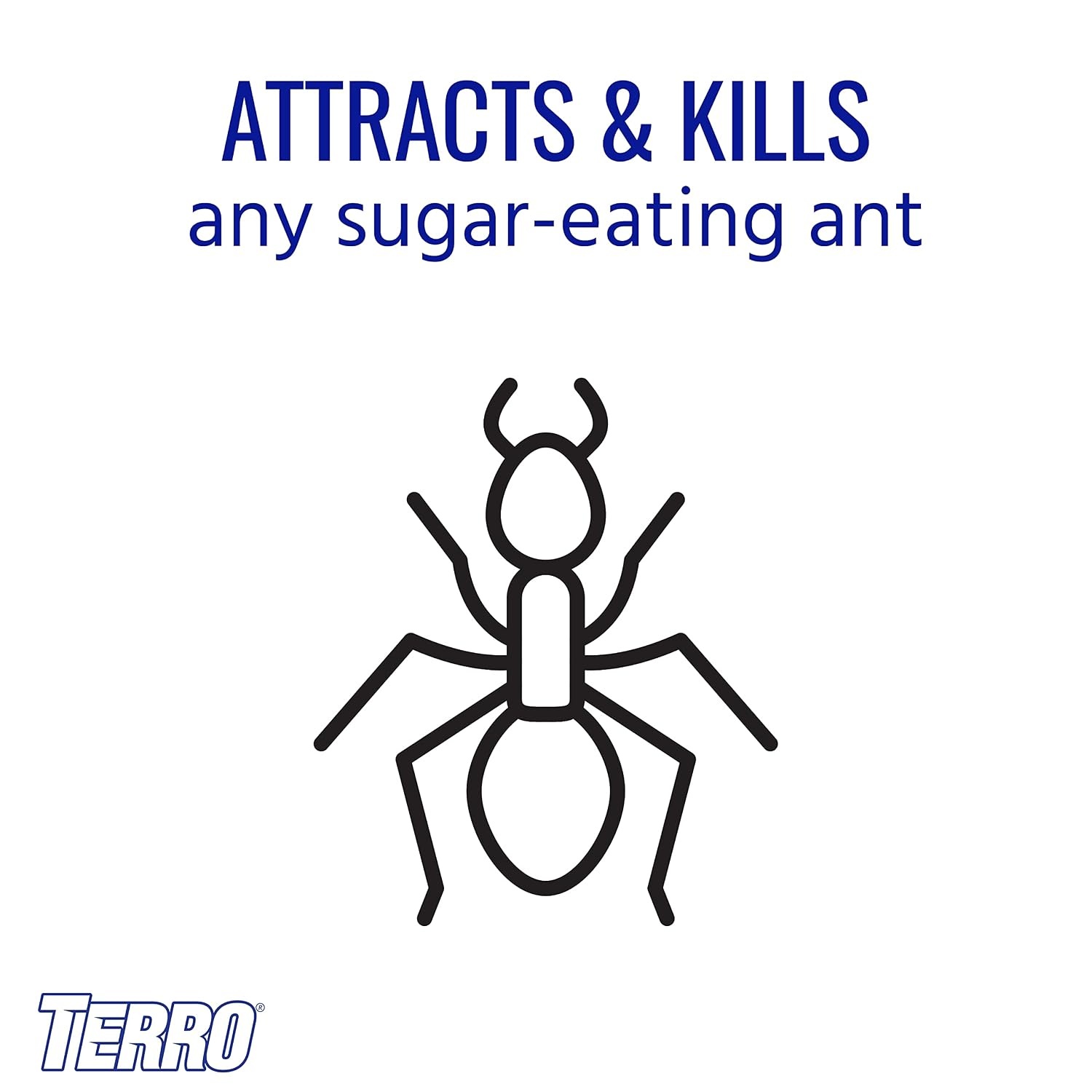 image:imageTERRO T18046 Outdoor ReadytoUse Liquid Ant Bait Killer and Trap Kills Common Household Ants 4 Bait Stations4 Ant Baits Pack of 6
