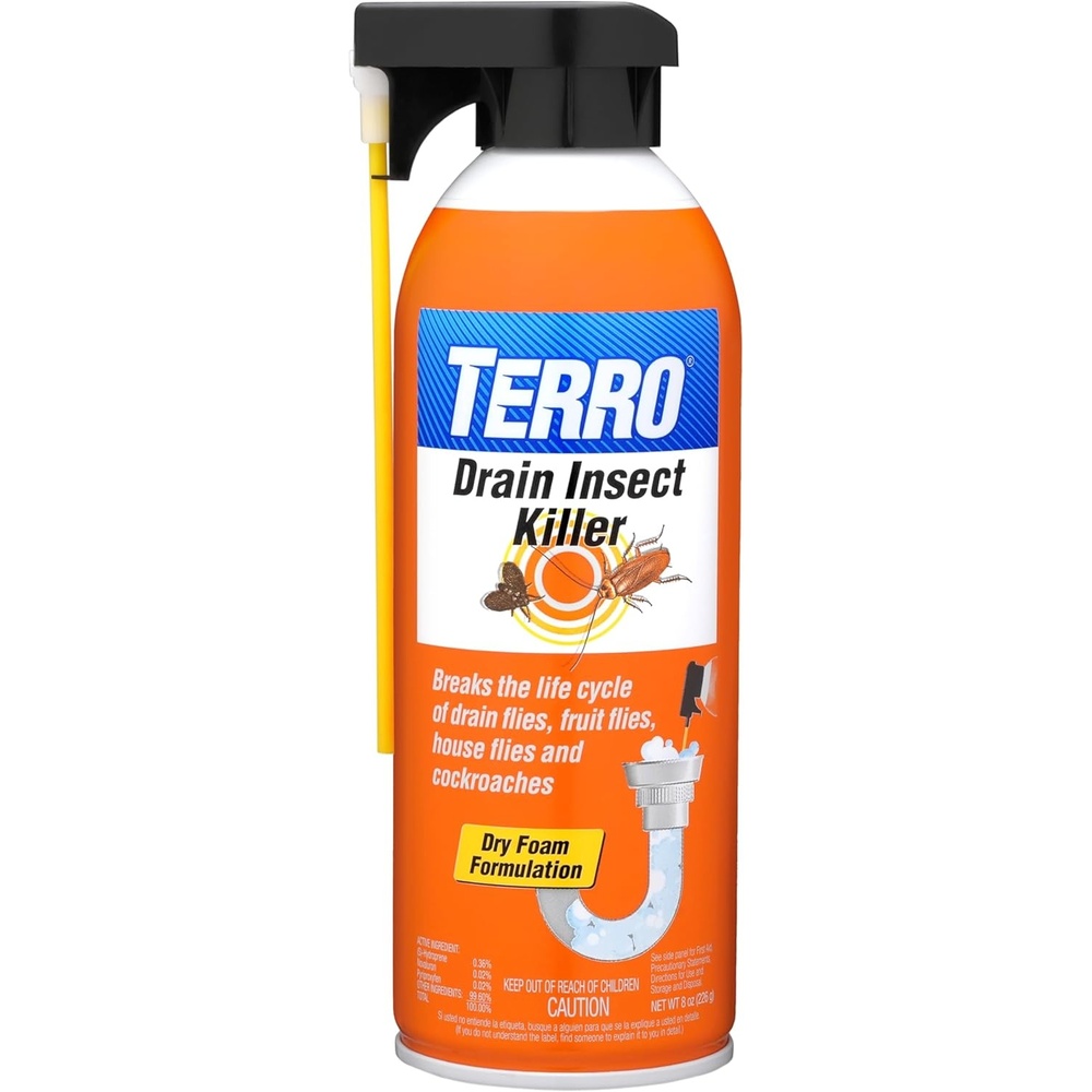 image:imageTERRO Drain Insect Killer 1Pack Foam Treatment for Indoor InfestationsPack of 1