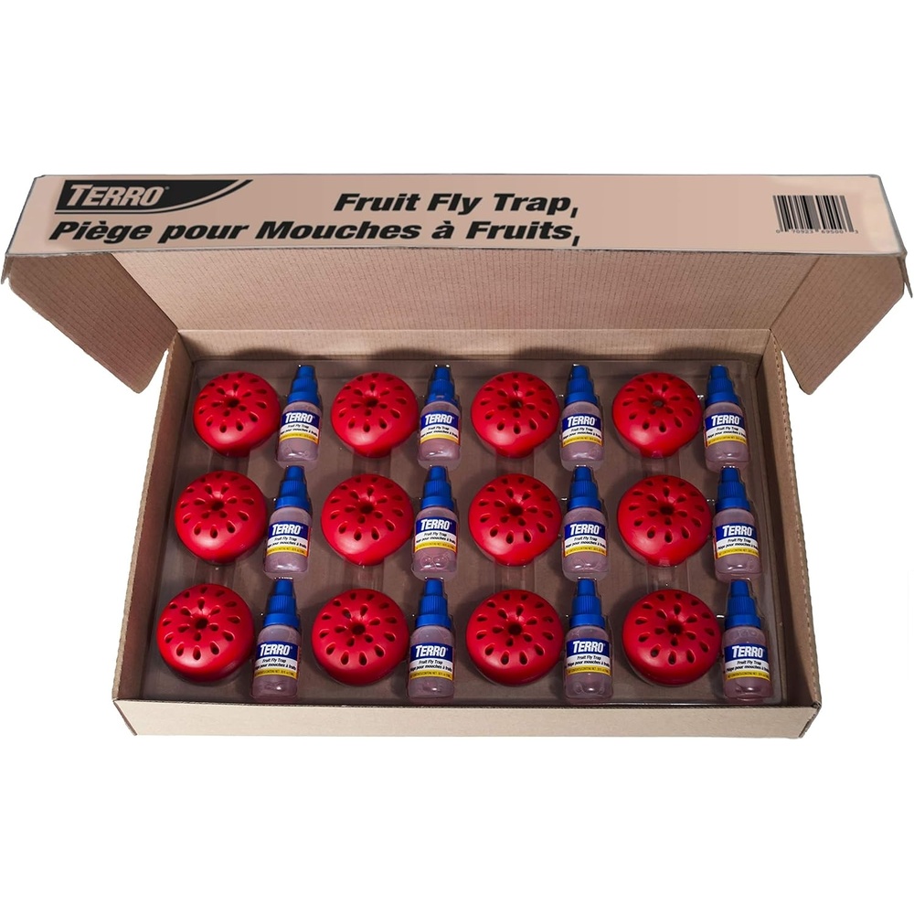 image:imageTERRO Fruit Fly Trap Refills 4 Pack Liquid Bait Replacement for Home12 Traps