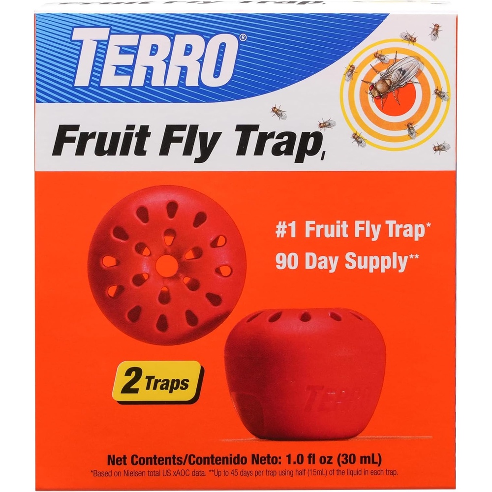 image:imageTERRO Fruit Fly Trap Refills 4 Pack Liquid Bait Replacement for Home2 Traps