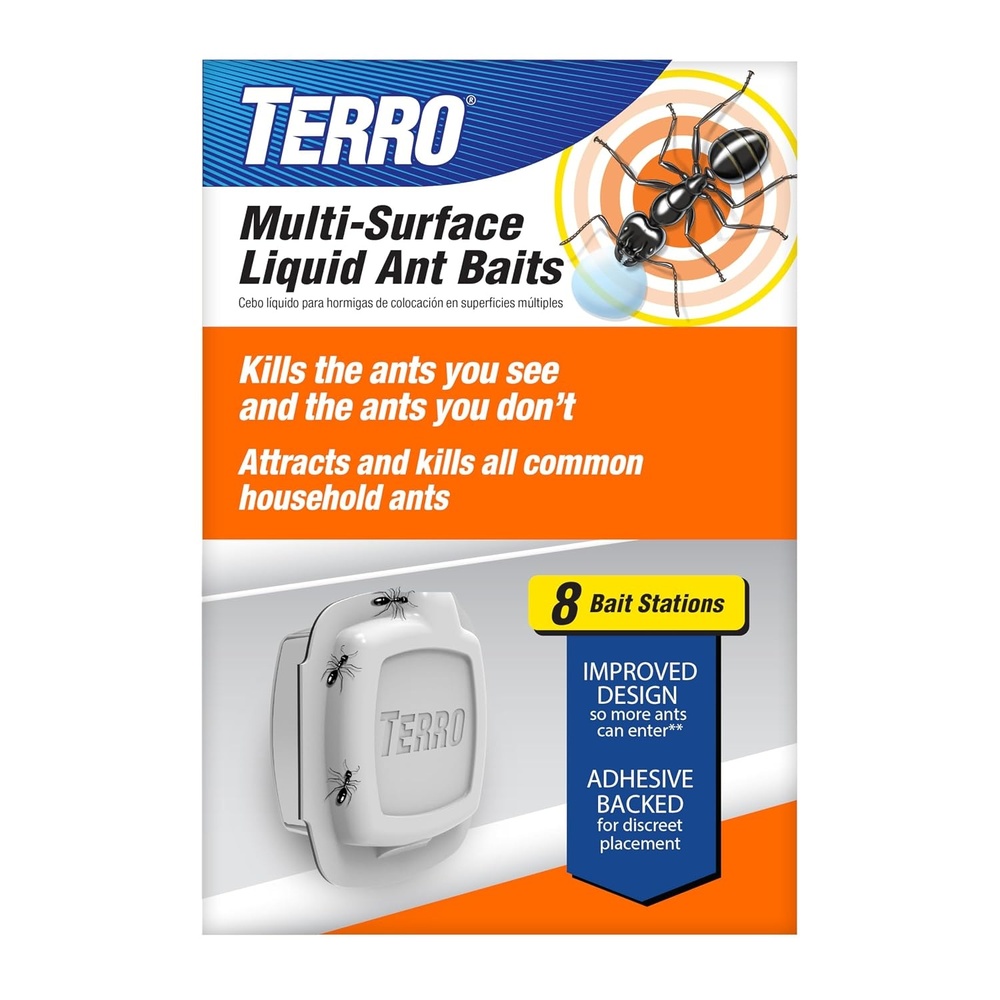image:imageTERRO MultiSurface Liquid Ant Baits 4Pack Indoor Bait Stations for Home8 Bait Stations