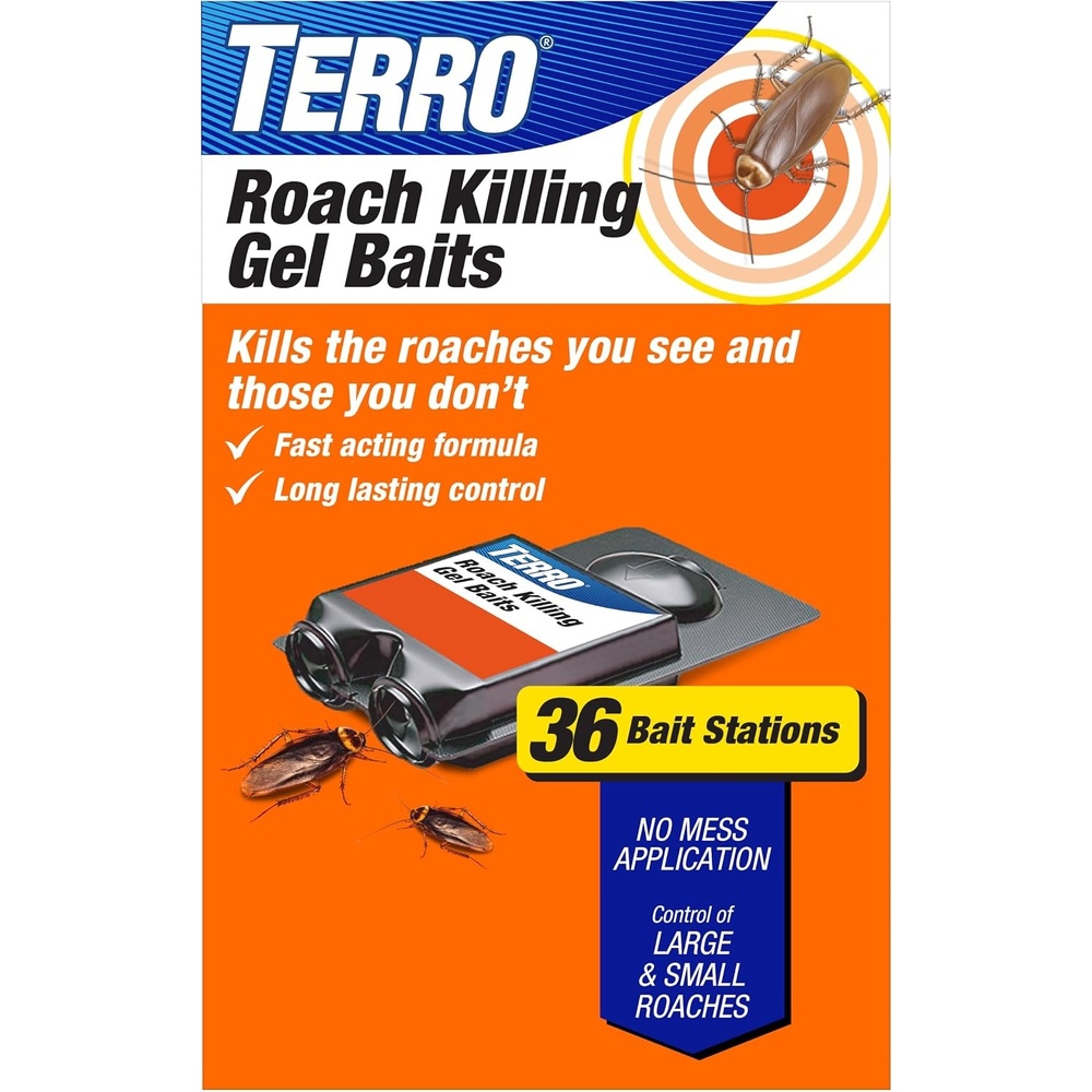 image:imageTERRO Roach Killer Gel Bait Stations 12Pack ReadytoUse Cockroach Bait36 Pack