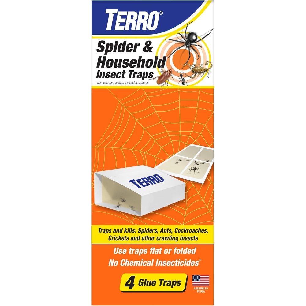 image:imageTERRO Spider amp Insect Trap 10Pack Sticky Glue Traps1 Pack