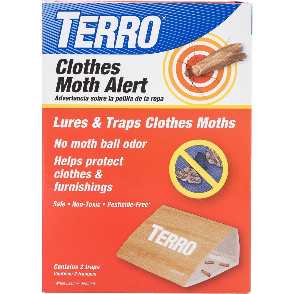 image:imageTERRO T720 Clothes Moth Alert Traps 2 NonToxic Safe Clothes Moth Traps1Pack