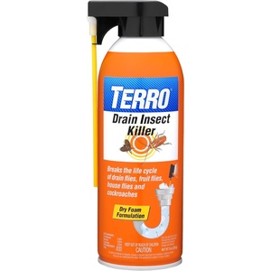 TERRO Drain Insect Killer, 1-Pack, Foam Treatment for Indoor Infestations(Pack of 1)
