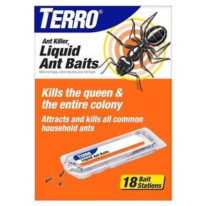 TERRO Liquid Ant Killer Bait Stations, 18-Count, Indoor Ant Traps, T300-3SR(18 Bait Stations)