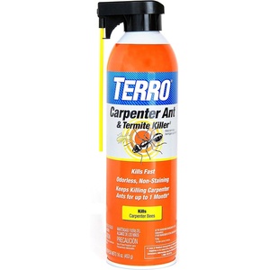 TERRO Ready to Use Indoor and Outdoor Carpenter Ant, Termite, and Carpenter Bee Killer Aerosol Spray – T1901SR – 2 Pack, 32 Total Ounces(Spray)