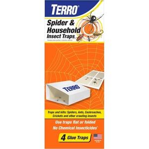 TERRO Spider & Insect Trap, 10-Pack Sticky Glue Traps(1 Pack)