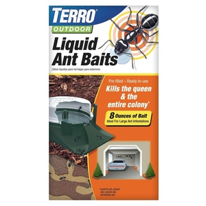 TERRO T1804-6 Outdoor Ready-to-Use Liquid Ant Bait Killer and Trap – Kills Common Household Ants – 4 Bait Stations(8 Ant Baits)