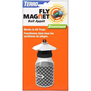 TERRO T382 Fly Magnet Replacement Bait – 2 Fly Magnet Trap Attractants(2 Bait Refills)
